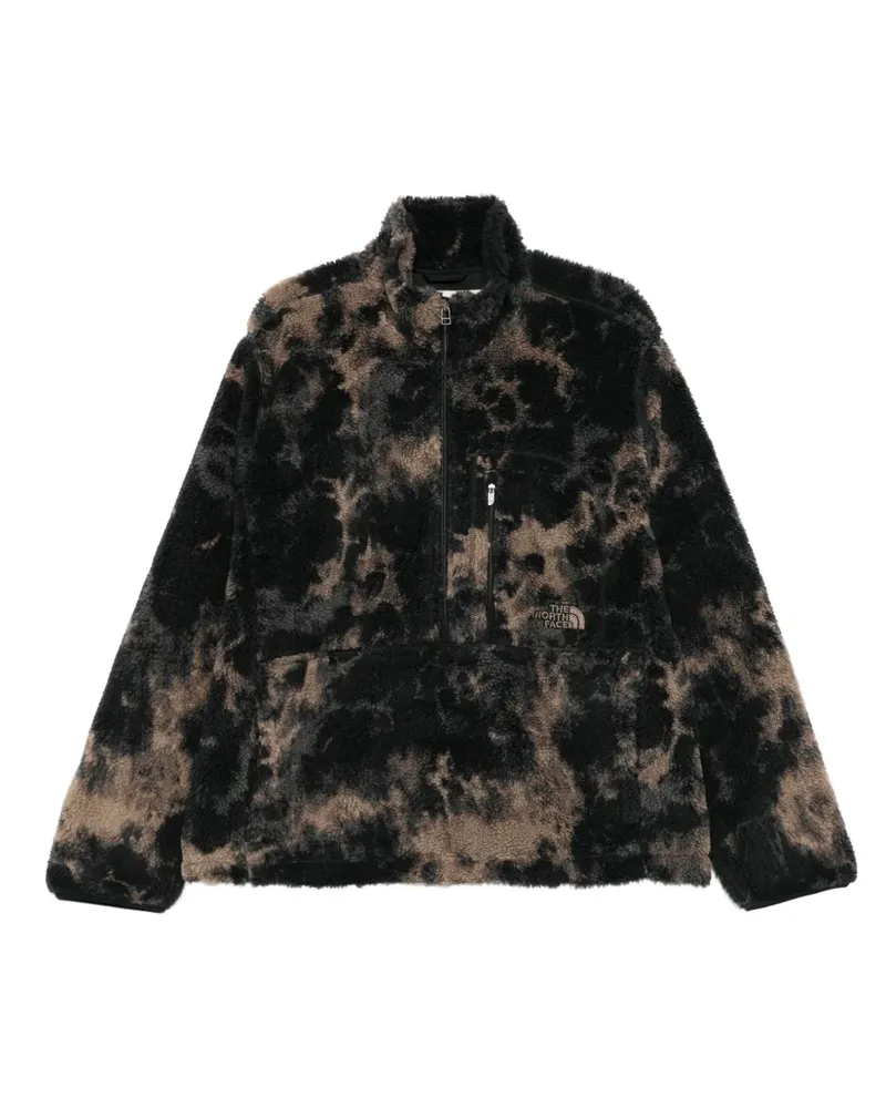 The North Face Fleece-Sweatshirt mit Batikmuster - Braun Braun