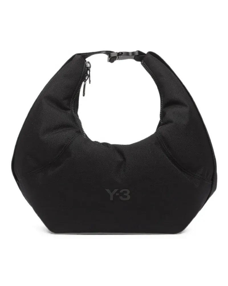 Y-3 Crescent buckle-fastening shoulder bag - Schwarz Schwarz
