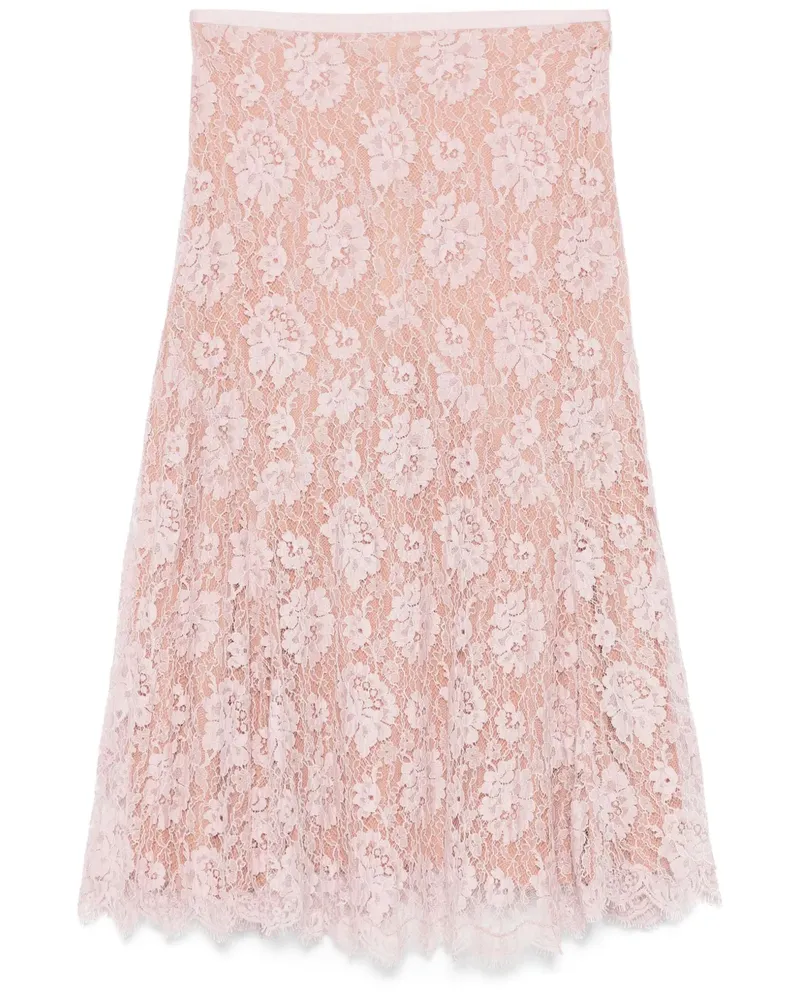 Michael Kors Midirock aus Spitze - Rosa Rosa