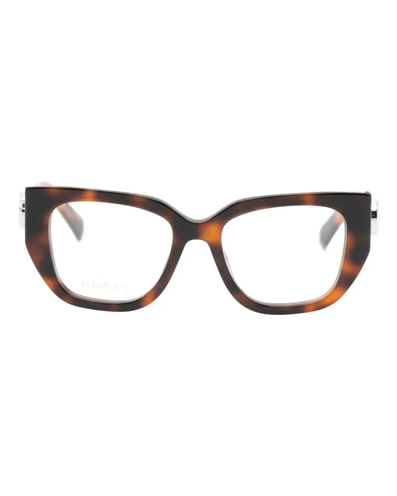 Gucci Brille mit Cat-Eye-Gestell - Braun Braun