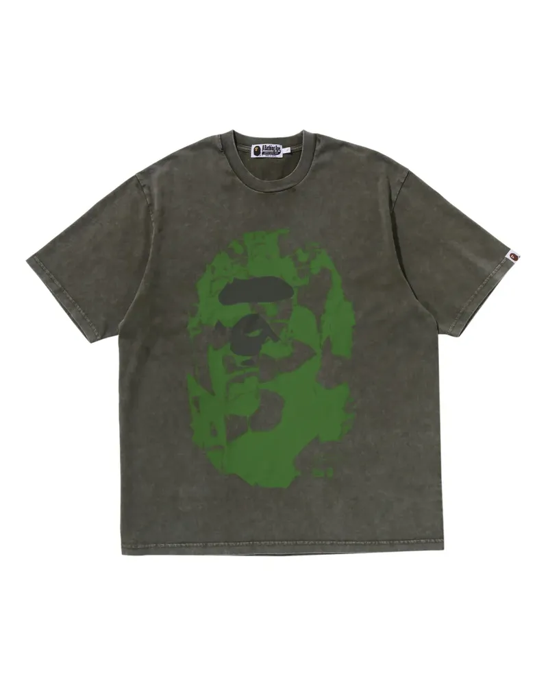 BAPE T-Shirt mit Logo-Print - Grün Grün