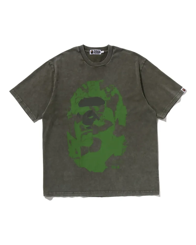 BAPE logo-print T-shirt - Grün Grün
