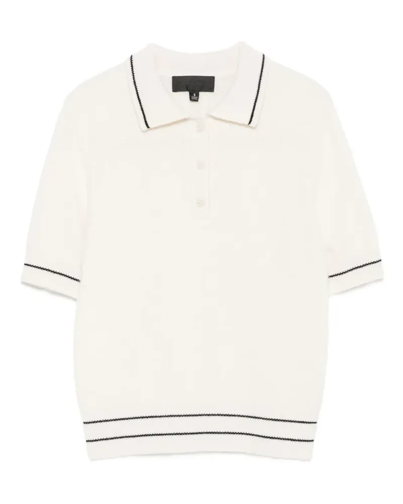 Nili Lotan Poloshirt mit kurzen Ärmeln - Nude Nude