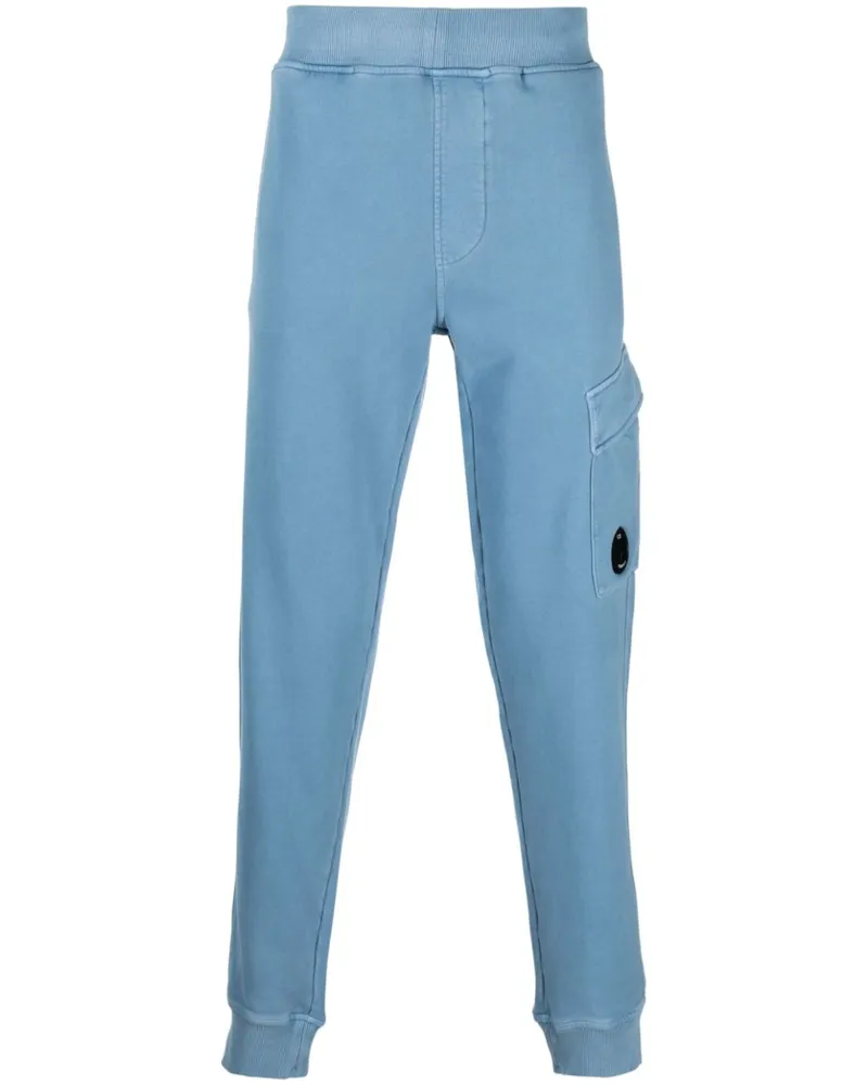 C.P. Company Jogginghose mit Logo-Schild - Blau Blau