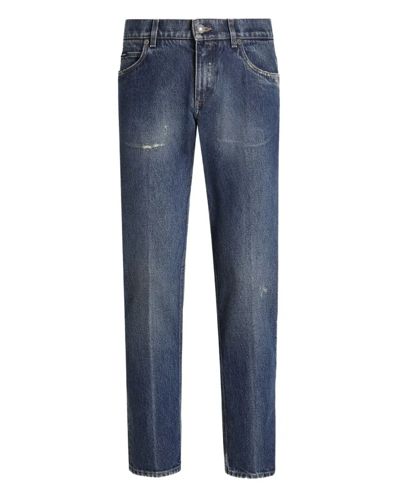 Dolce & Gabbana Jeans in Distressed-Optik - Blau Blau