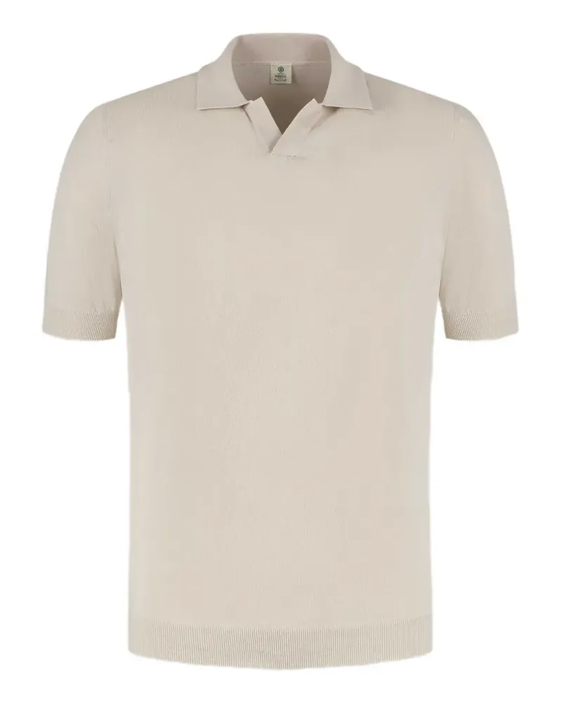 Luigi Borrelli short-sleeve collared T-shirt - Nude Nude