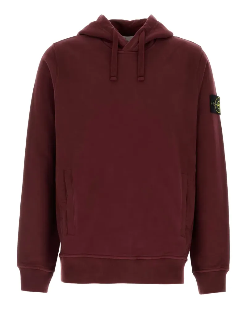 Stone Island Hoodie mit Kordelzug - Rot Rot