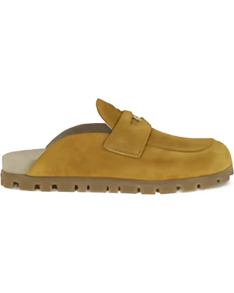 Miu Miu Mules aus Wildleder mit Horsebit - Braun Braun