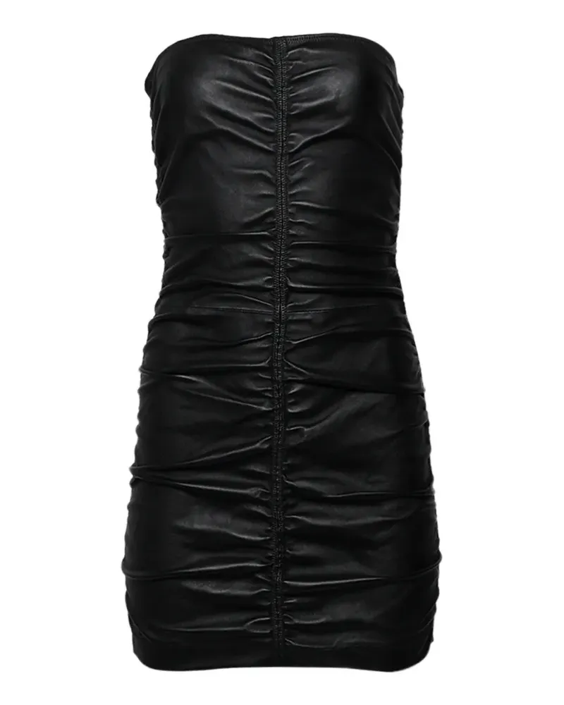 Alexander Wang Schulterfreies Kleid mit Raffungen - Schwarz Schwarz