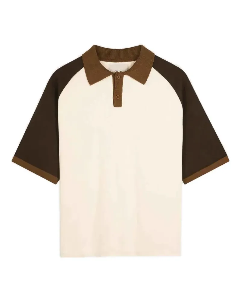 Arte Antwerp colorblock raglan-sleeve sweater - Nude Nude