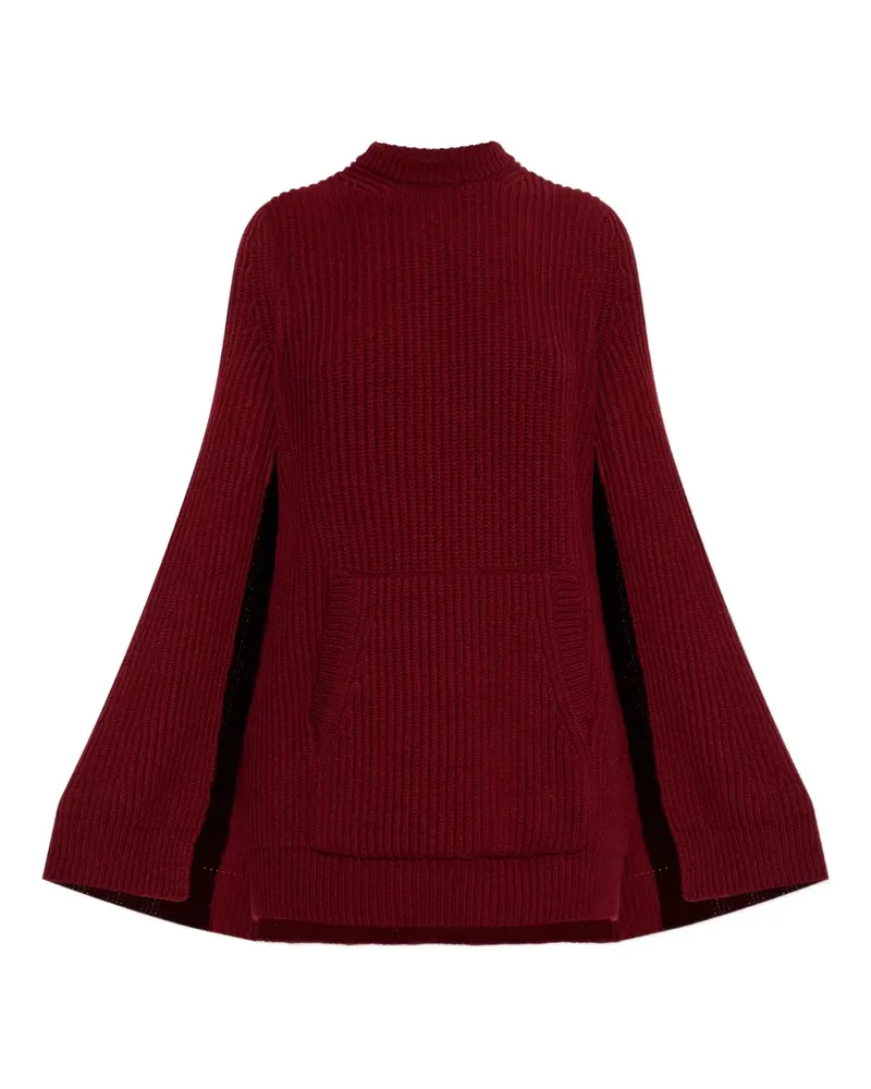 Max Mara Astoria Minikleid mit Cape-Tasche - Rot Rot