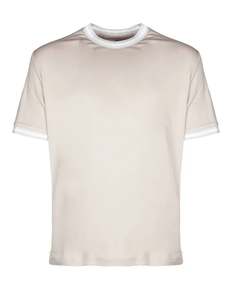 Eleventy Ringer T-Shirt - Nude Nude