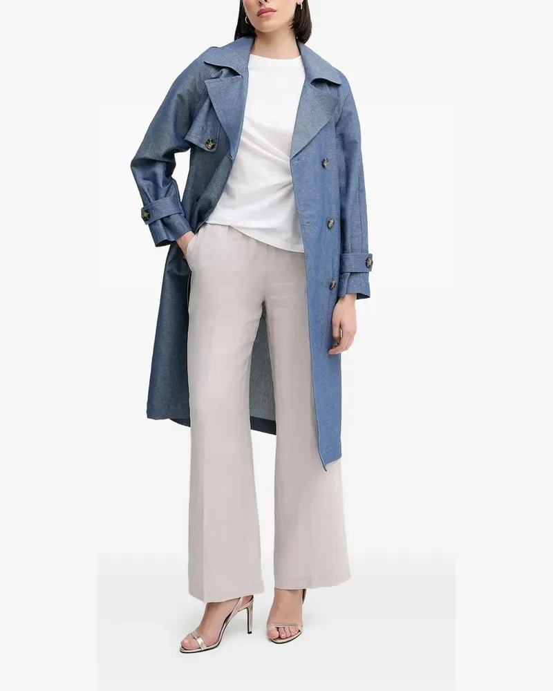 Sisley Trenchcoat mit Gürtel - Blau Blau