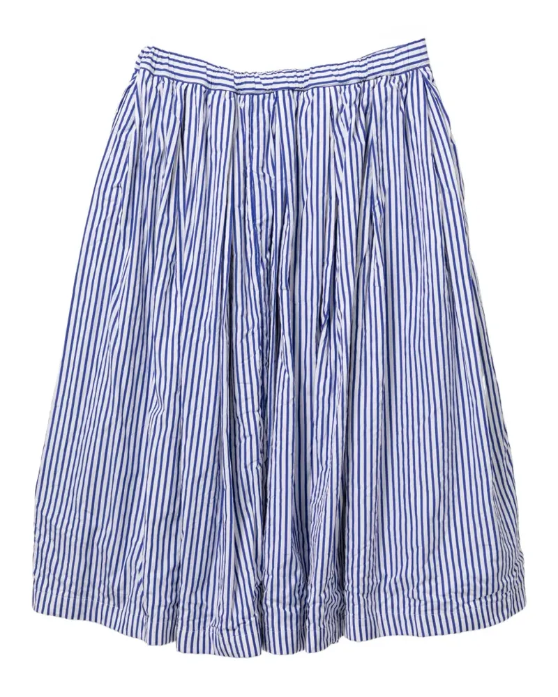 Comme des Garçons striped midi skirt - Blau Blau