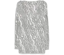 Minikleid mit Pailletten - Grau