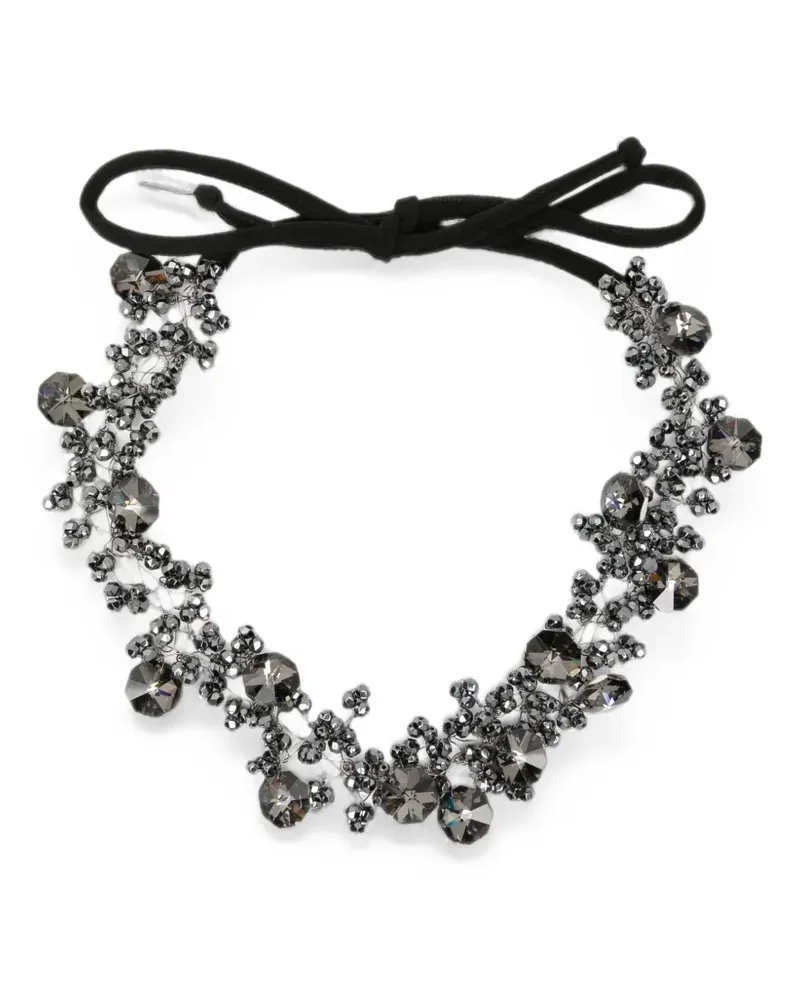 Maria Calderara beaded-embellished necklace - Schwarz Schwarz