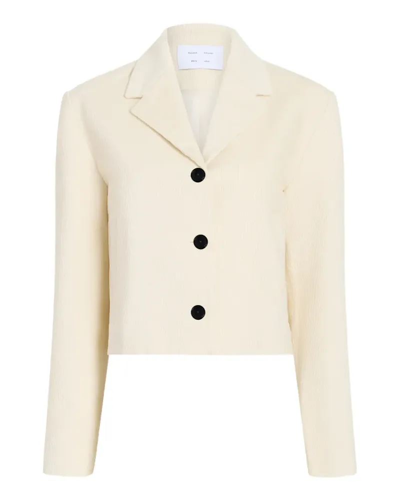 Proenza Schouler Nima corduroy cropped jacket - Nude Nude