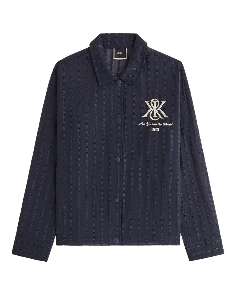 KITH Kieran Crest Coaches jacket - Blau Blau