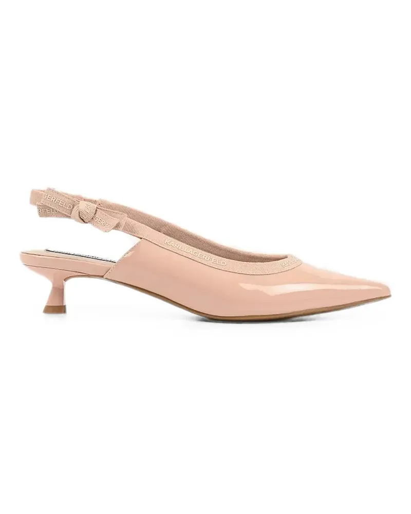 Karl Lagerfeld Slingback-Pumps mit Schleife - Rosa Rosa