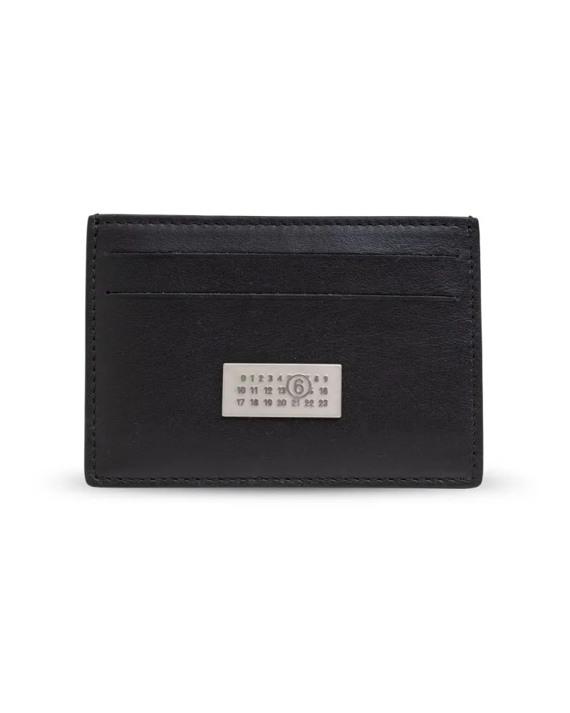 Maison Margiela Kartenetui mit ikonischem Nummernmotiv - Schwarz Schwarz