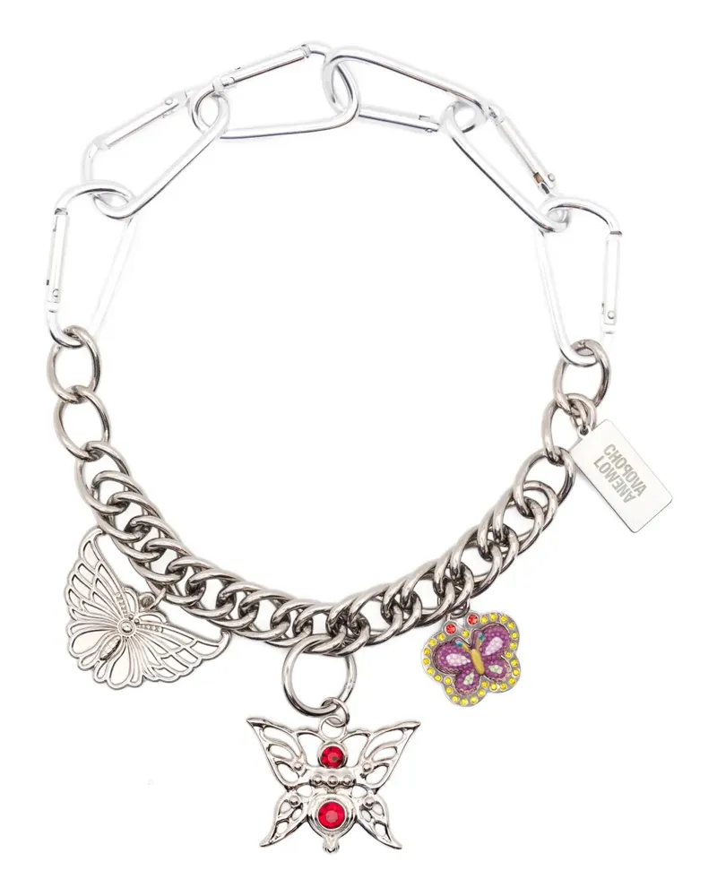 CHOPOVA LOWENA Halskette mit Schmetterling - Silber Silber