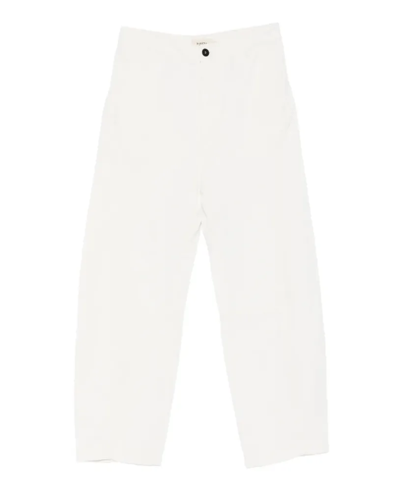 BARENA Marietta Furian barrel-leg trousers - Weiß Weiß