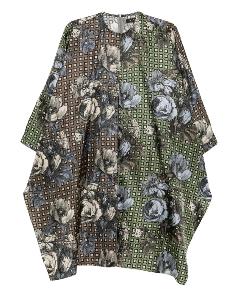 Biyan all-over floral print blouse - Blau Blau