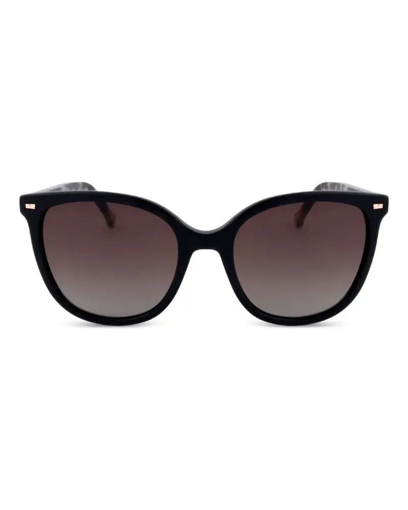 Carolina Herrera New York Cat-Eye-Sonnenbrille in Schildpattoptik - Schwarz Schwarz
