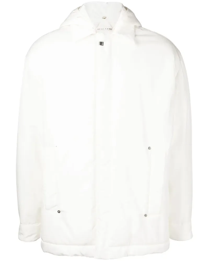 1017 ALYX 9SM Gefütterte Kapuzenjacke - Weiß Weiß