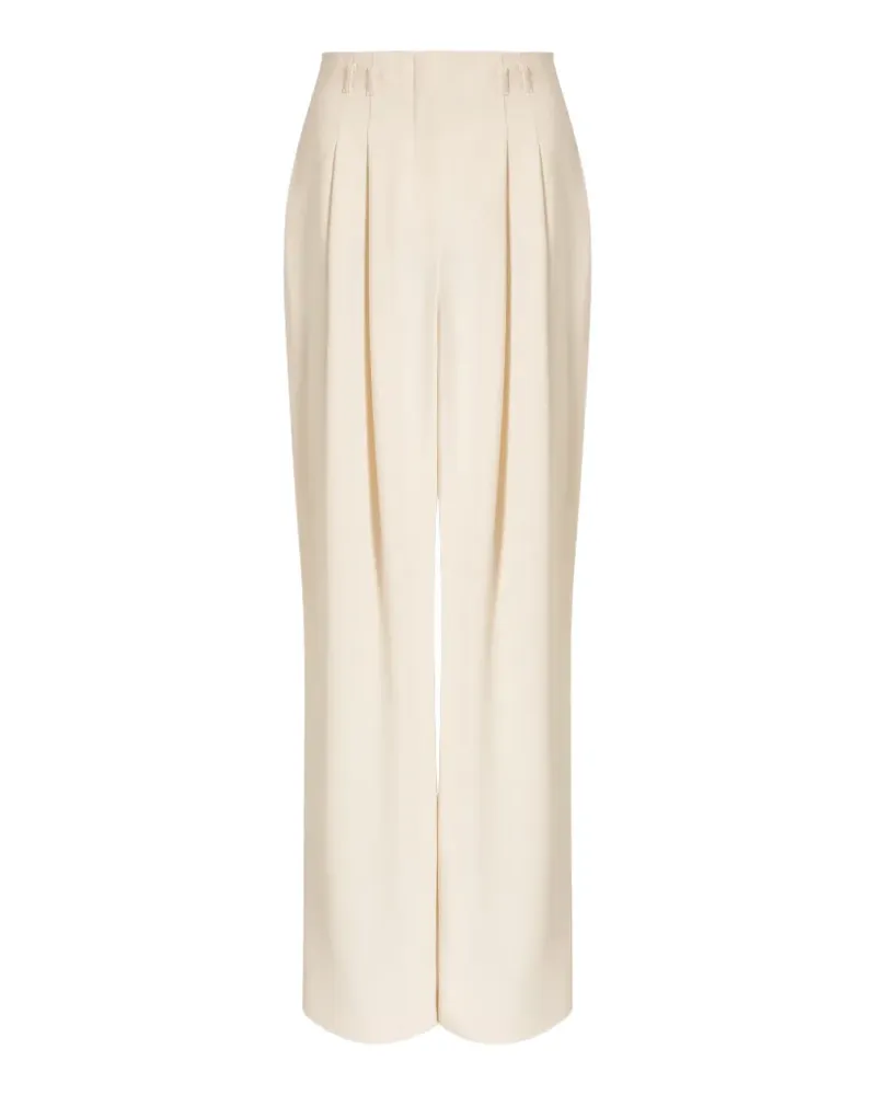 Alberta Ferretti Plissierte Hose - Weiß Weiß