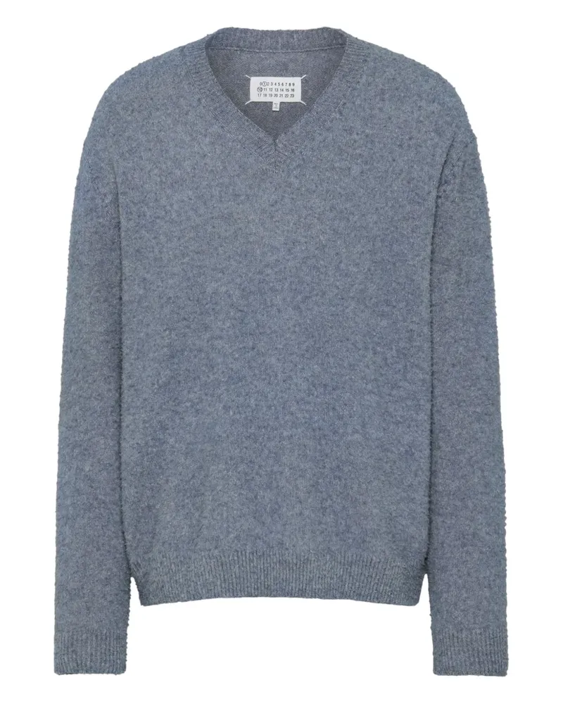 Maison Margiela Pullover mit V-Ausschnitt - Blau Blau
