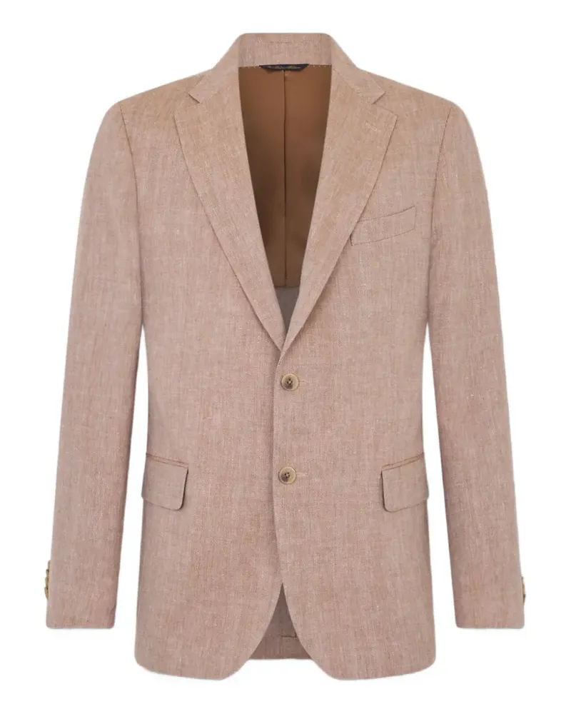 Brooks Brothers Sakko mit Fischgrätenmuster - Nude Nude