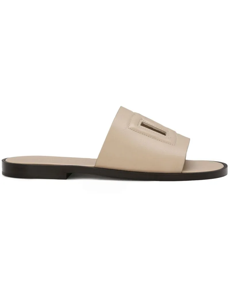 Dolce & Gabbana Sandalen aus Leder Nude