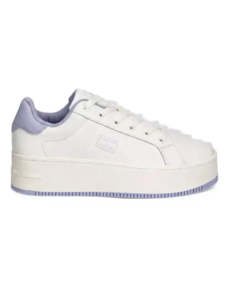 Tommy Hilfiger essential platform leather sneakers - Weiß Weiß