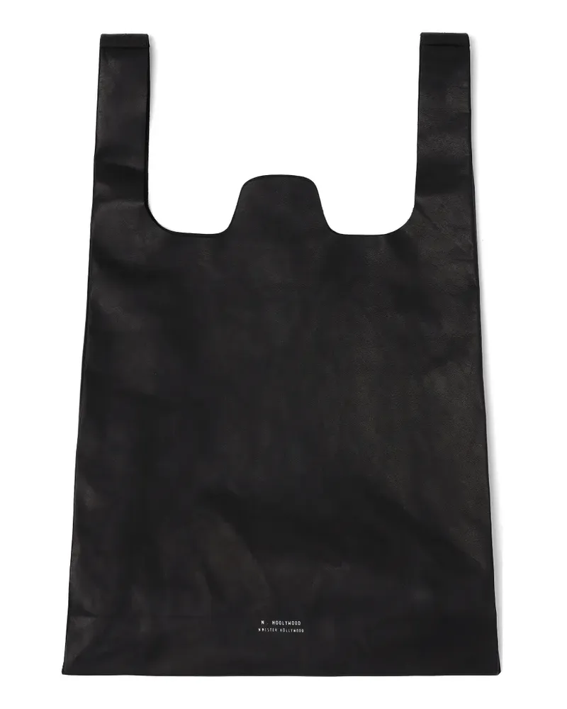 N.HOOLYWOOD Handtasche aus Leder - Schwarz Schwarz