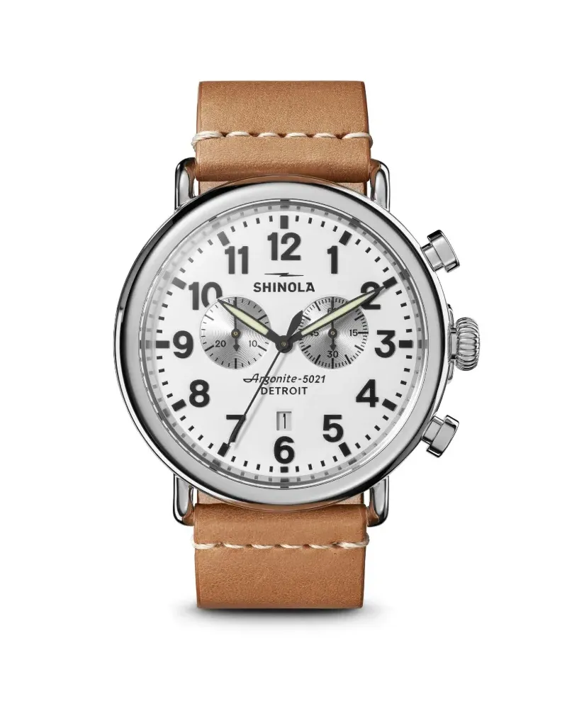 SHINOLA The Runwell Chronograph 47mm - Weiß Weiß