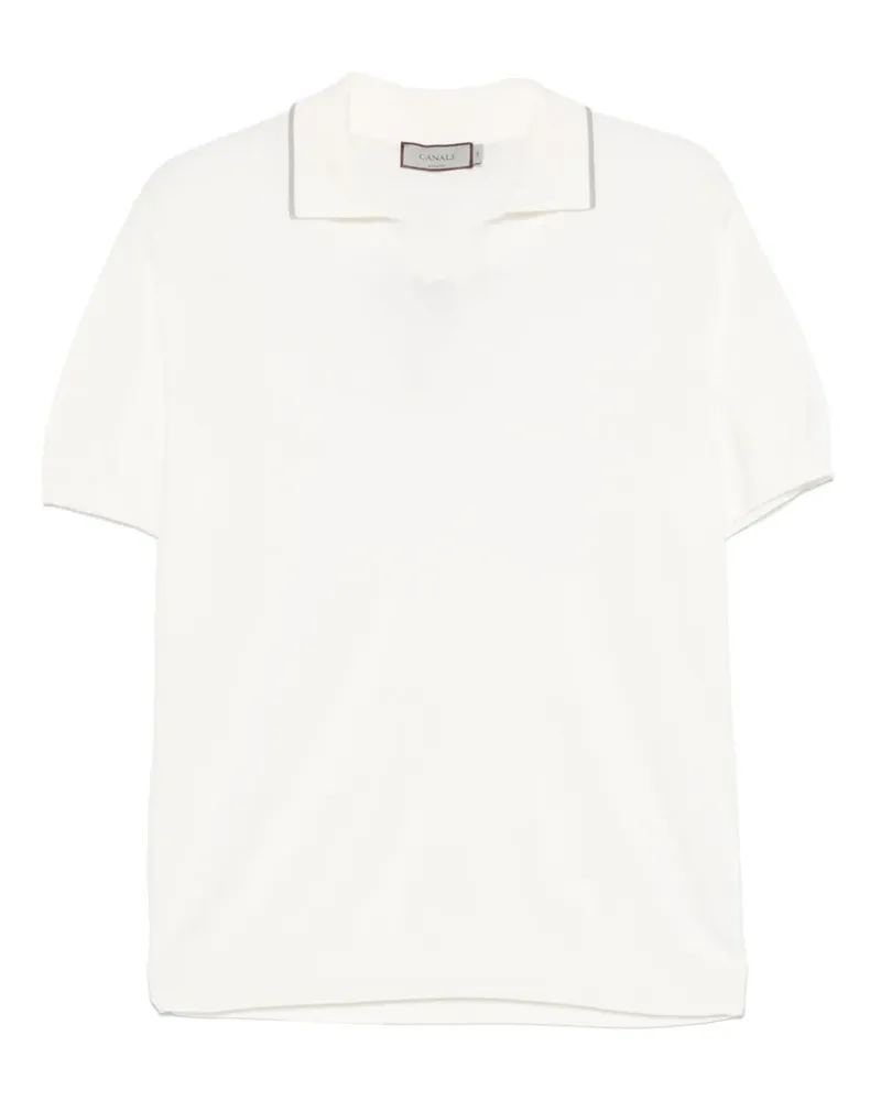 Canali Klassisches T-Shirt - Nude Nude