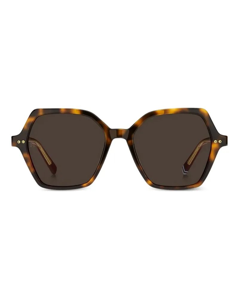 Tommy Hilfiger Sonnenbrille mit geometrischem Gestell - Braun Braun