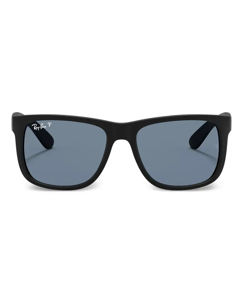 Ray Ban Eckige Justin Sonnenbrille - Schwarz Schwarz