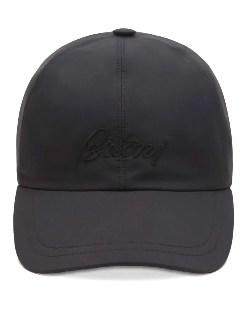 Brioni Performa embroidered cap - Blau Blau