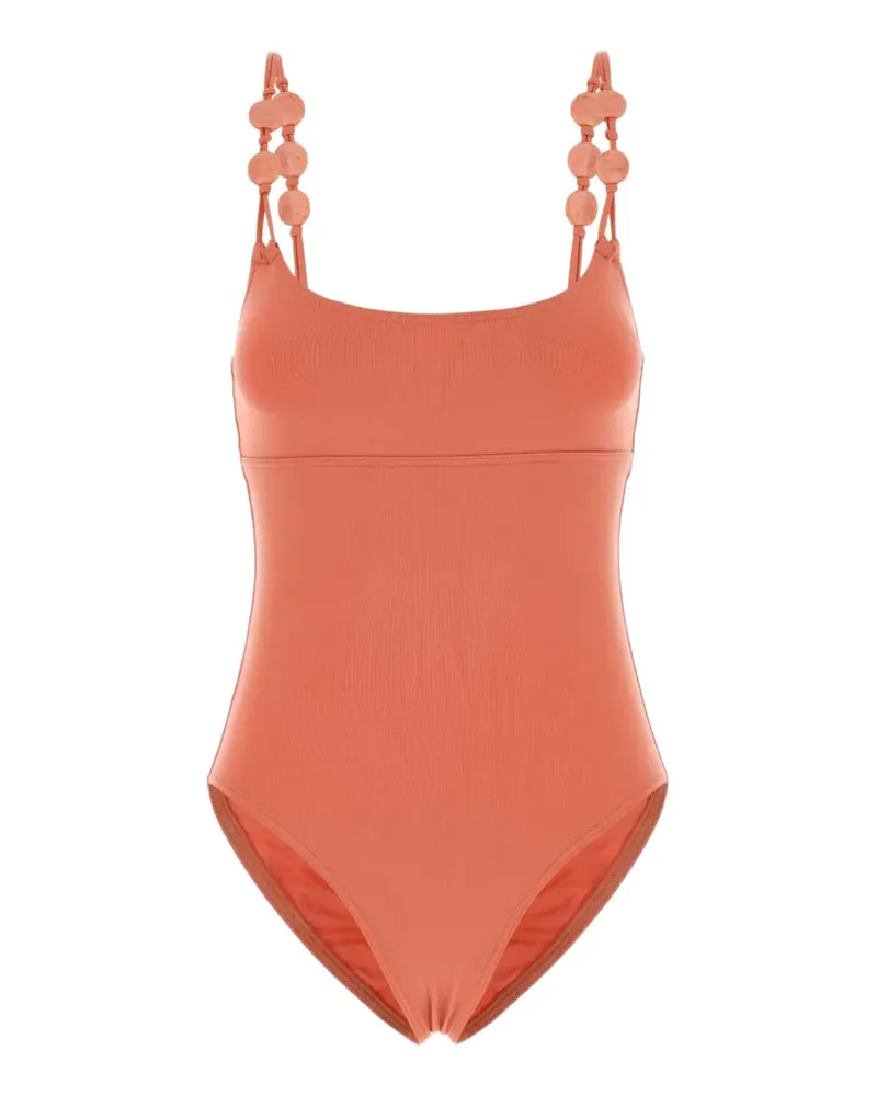 Eres Lynda bead-embellished swimsuit - Rosa Rosa
