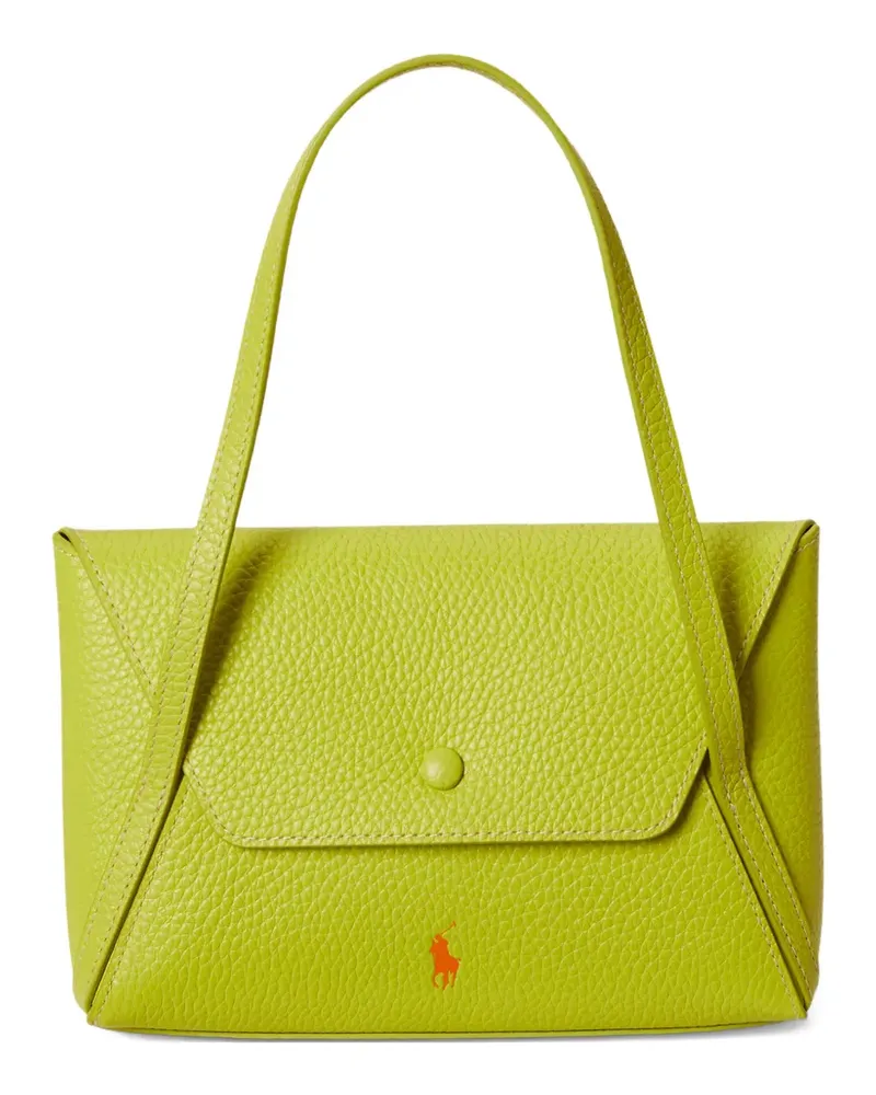 Ralph Lauren mini pebble-leather tote bag - Grün Grün