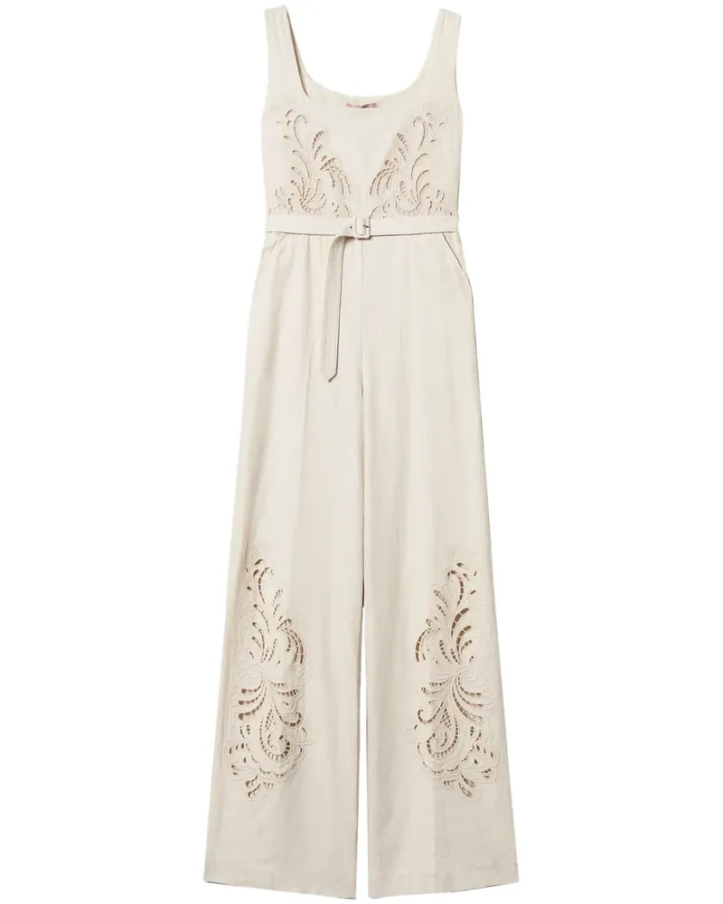Twin-Set Klassischer Jumpsuit - Weiß Weiß