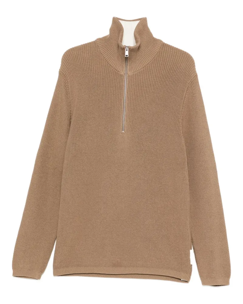 Marc O'Polo Pullover mit Reißverschluss - Nude Nude