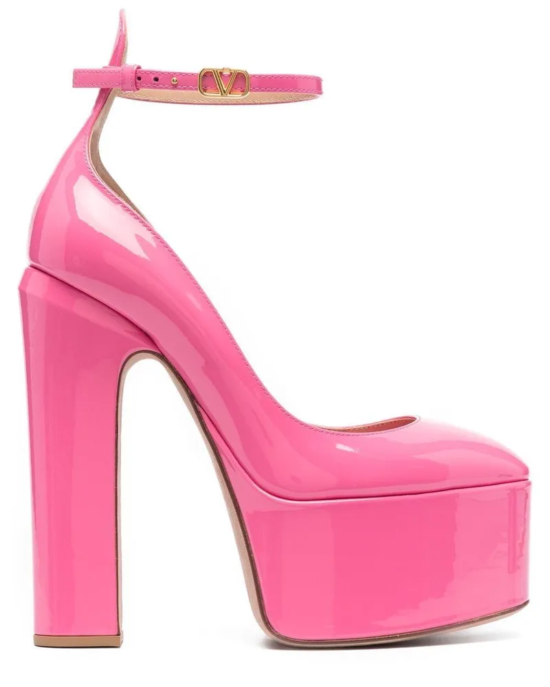 Valentino Garavani Tan-Go Plateau-Pumps 155mm - Rosa Rosa
