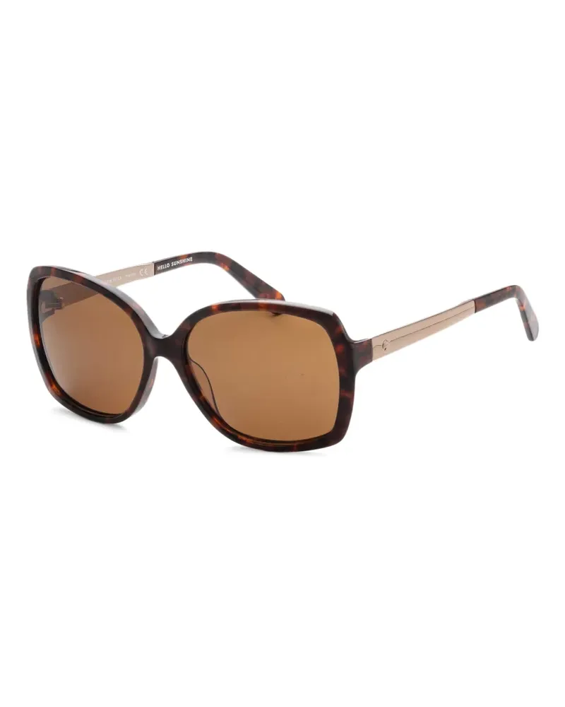Kate Spade Darilynn Sonnenbrille mit eckigem Gestell - Braun Braun