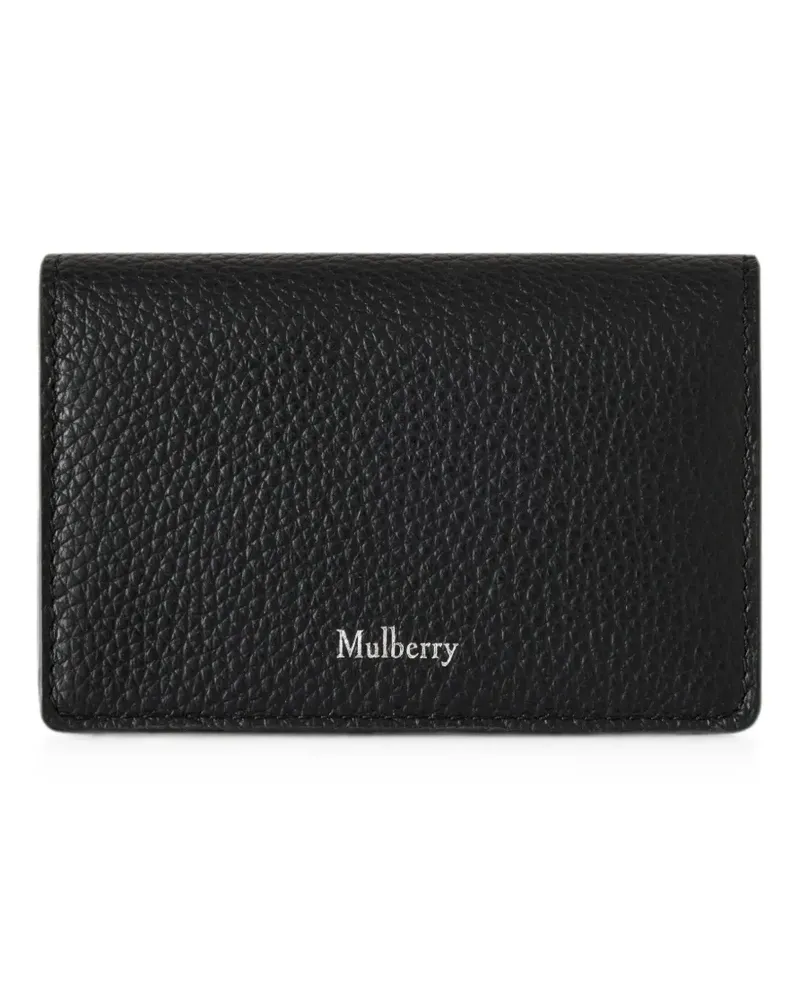 Mulberry Continental grained leather card holder - Schwarz Schwarz