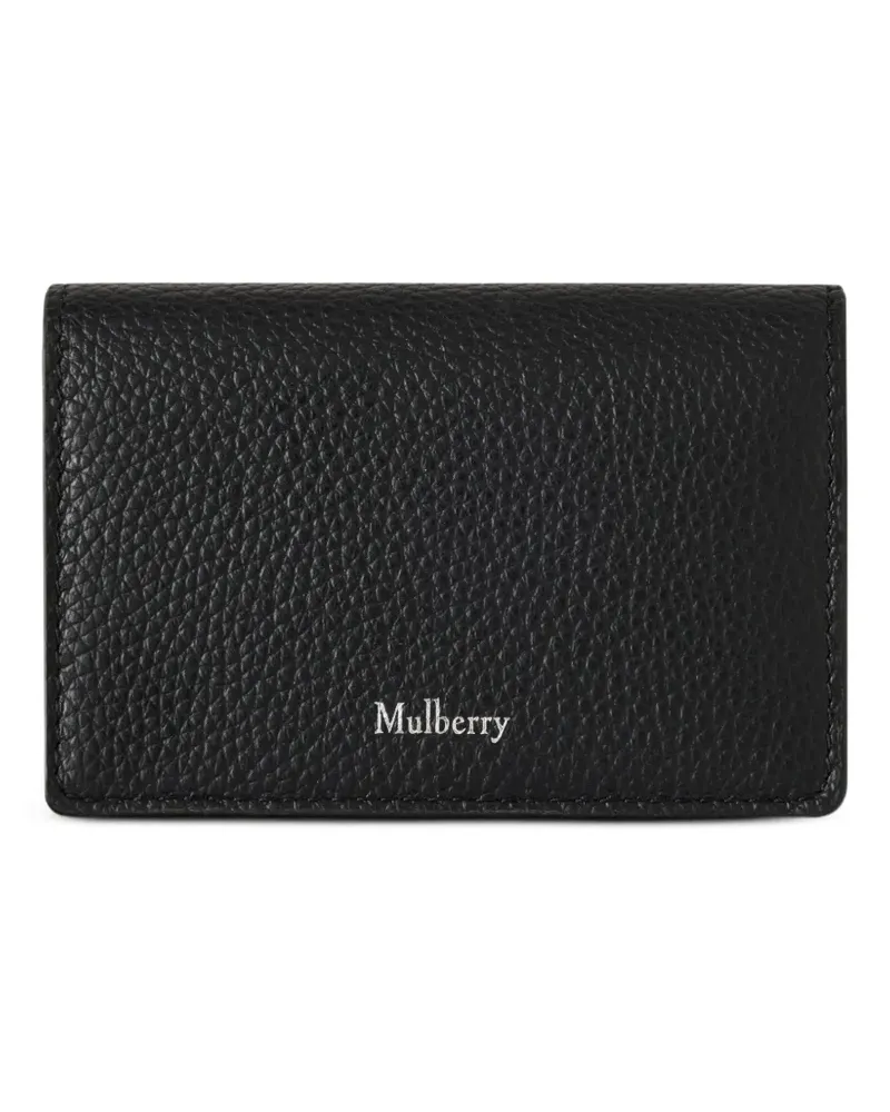 Mulberry Continental grained leather card holder - Schwarz Schwarz