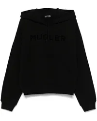 Thierry Mugler Hoodie mit Logo Schwarz