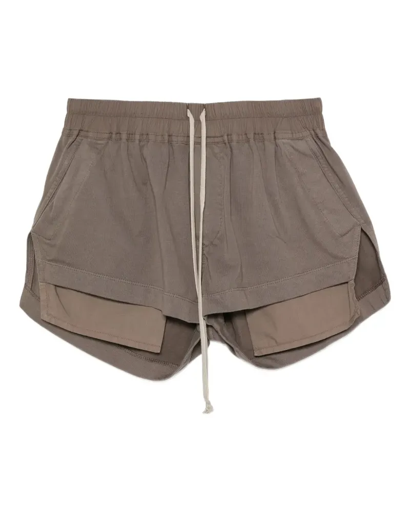 DRKSHDW by Rick Owens Kordelzug-Shorts im Layering-Look - Braun Braun